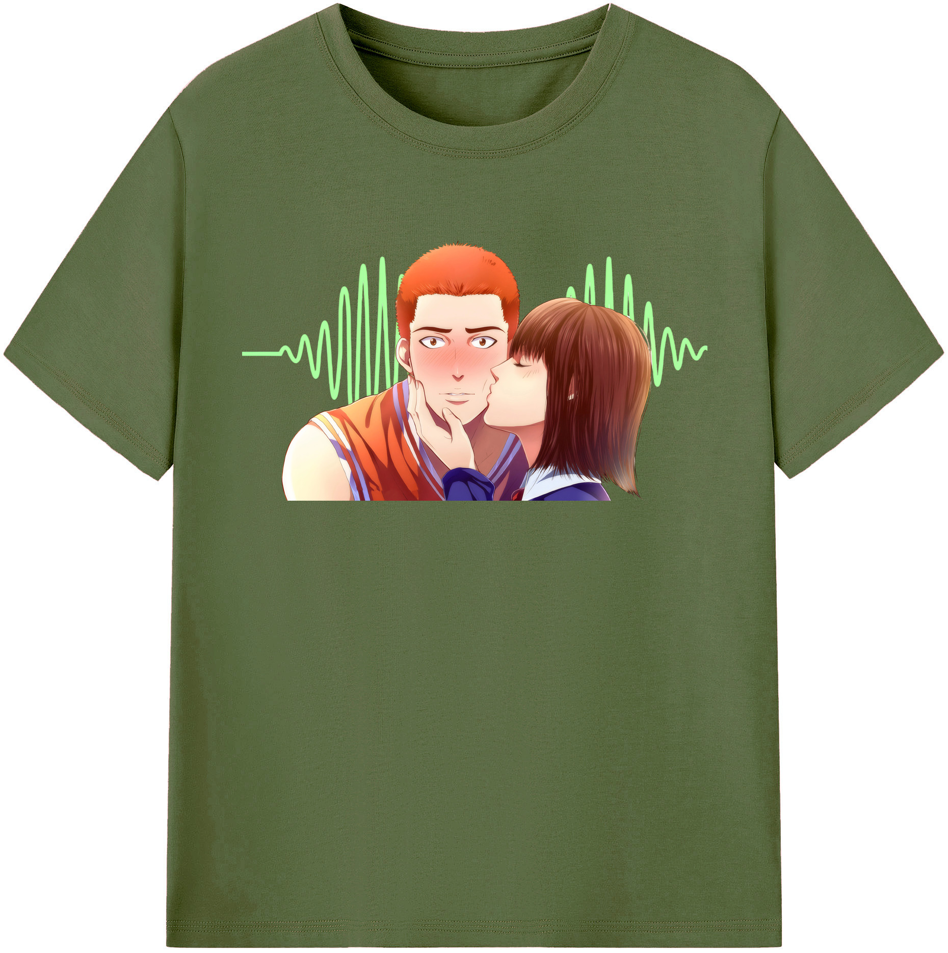 SLAM DUNK／スラムダンク 綿100％半袖Tシャツ（フロントプリント）